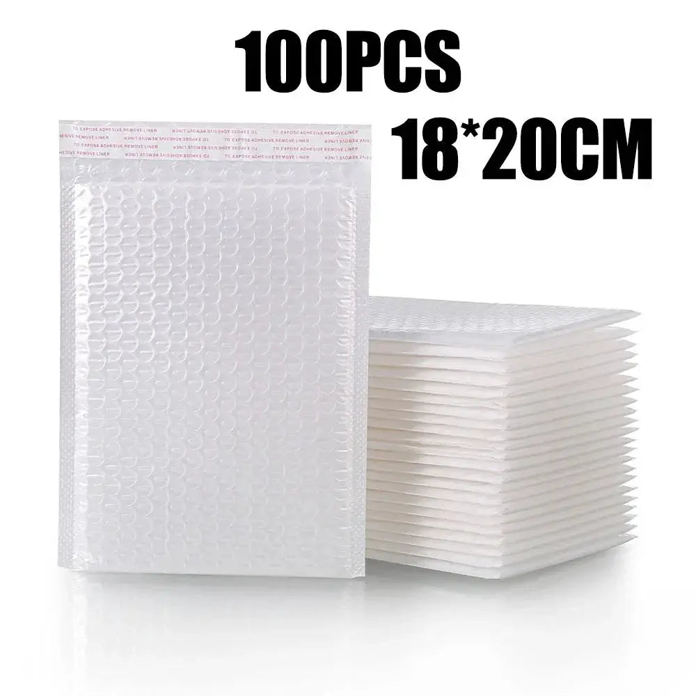 Wholesale White Padded Bubble Mailers Self Seal Envelopes 10 to 100 Pack for Packaging Shipping Gifts