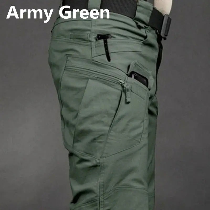Mens Tactical Cargo Pants Plus Size 6XL Outdoor Waterproof Multi Pocket Hiking Fishing Trousers