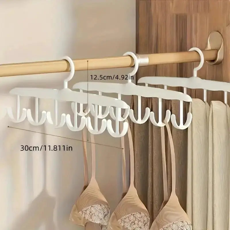 12 Hook Rotating Hanger Space Saving Closet Organizer For Ties Belts