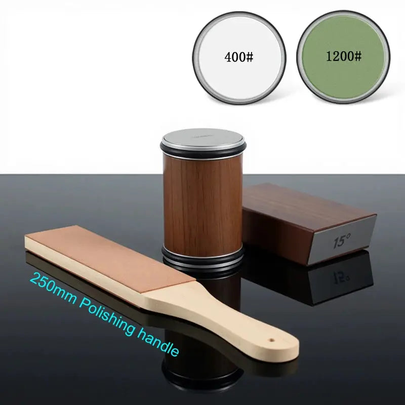 Rolling Knife Sharpener With Magnetic Knife Holder And Diamond Sharpening Stones For 15 And 20 Degree Angles