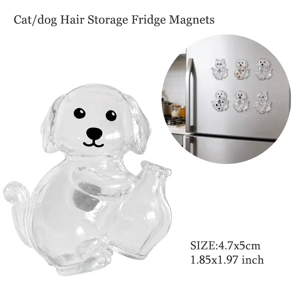 Dog Hair Storage Keychain Transparent Dog Cat Shape Memorial Pendant Handmade Resin Pet Keepsake Gift