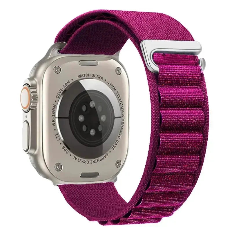 Alpine Loop Band for Apple Watch Ultra 49mm 11 10 9 8 7 46mm 42mm 45mm 41mm Nylon Wristband iWatch Series 6 5 4 SE 44 40mm Strap