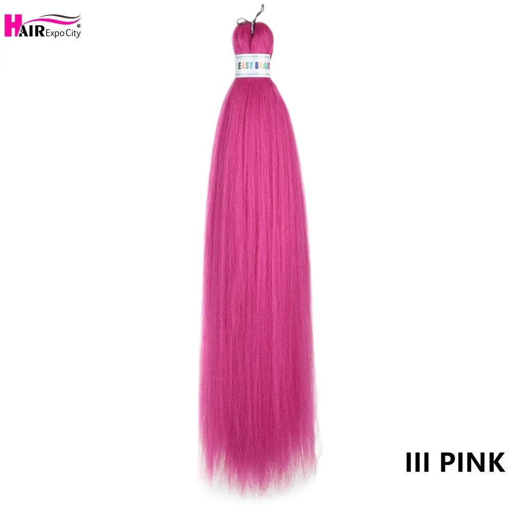 Simples Market Easy Braids 26in Synthetic Jumbo Braids Hair Extensions pink ombre