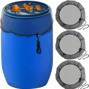 Rain Barrel Mesh Cover With Drawstring For Rainwater Collection Buckets And Tanks Debris Proof Water Net