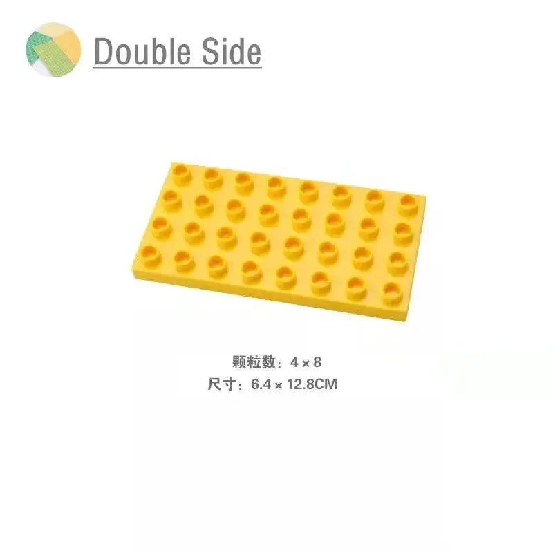 9 Sizes Big Building Plastic Blocks Base Plates Compatible With Large Bricks And Assembly Figures For Kids Toys
