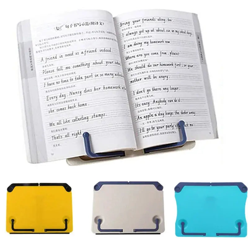 NovaStand Portable Reading Stand With Adjustable Foldable Holder For Books Cookbooks Recipes Tablets