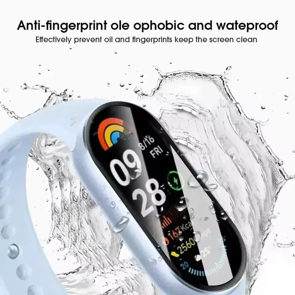 Xiaomi Mi Band 9 And 10 Screen Protectors 9D Curved Full Coverage Anti Scratch Film For Ultra Durable Protection