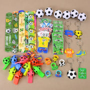 Soccer Theme Party Favors Set Bracelets Keychains Pin Ball Maze Toys