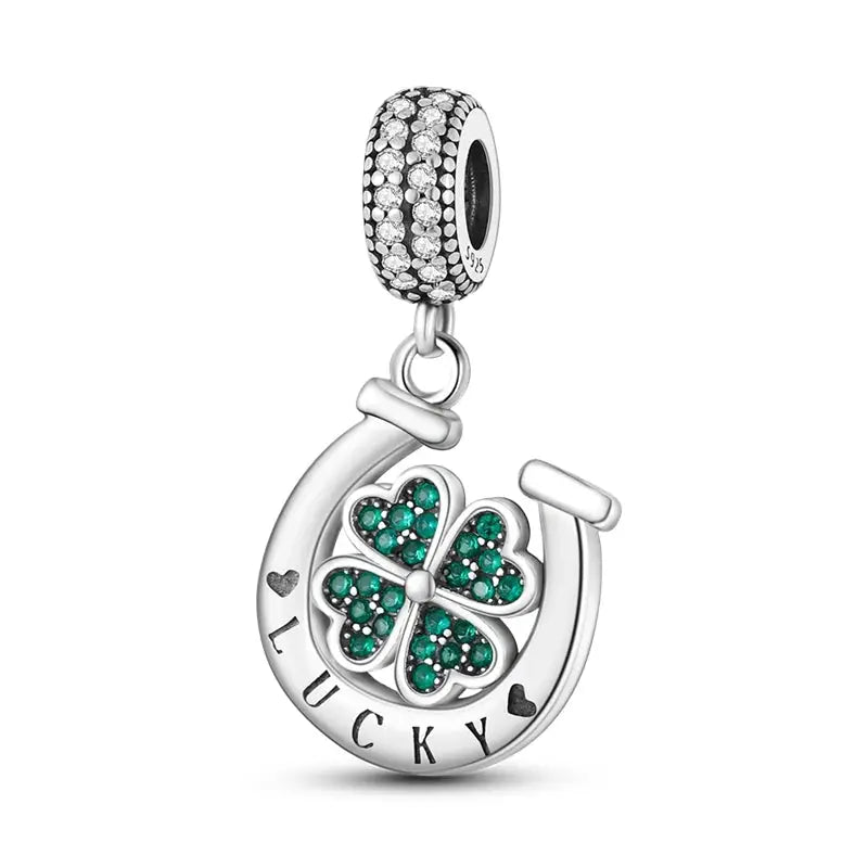925 Silver Charms Beads for Pandora Style Bracelets Women Animal Charms in Blue Red Green Pink Yellow Gift