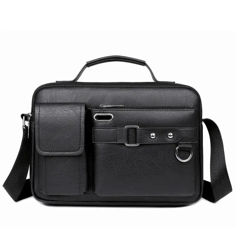 UrbanGuard Mens Retro Messenger Bag Waterproof Laptop Briefcase Large Capacity For Work Travel School