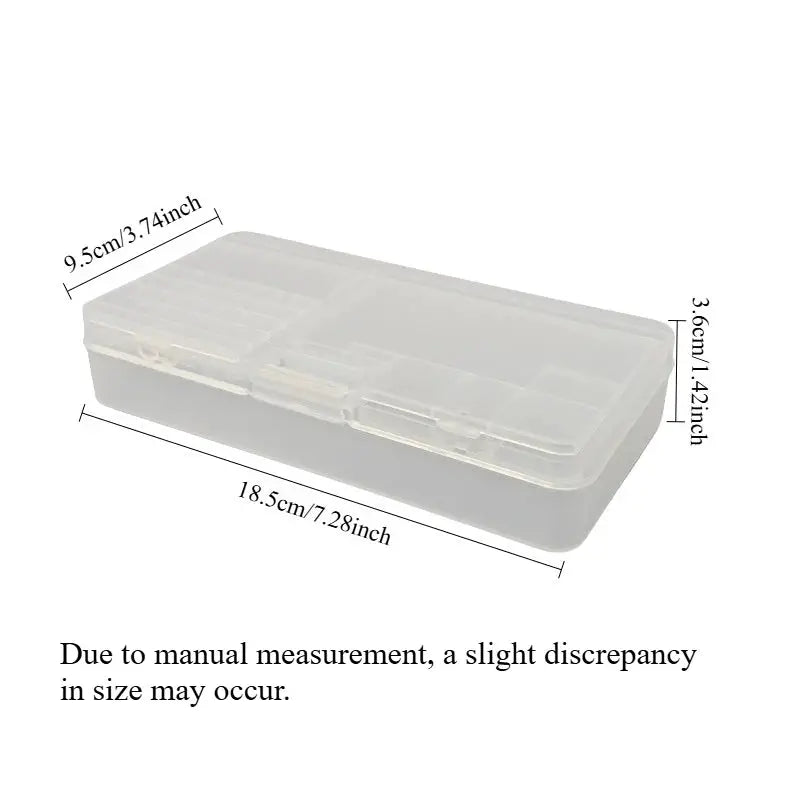 Simples Market transparent tool storage box, double-layer organizer for small parts and phone repair components.