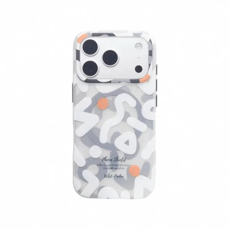 NovaShield Geometric Graffiti MagSafe Case For iPhone 13 14 15 16 17 Pro Max And Air Shockproof Hard Cover