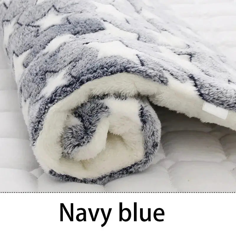 Flannel Pet Sleeping Mat Dog Bed Cat Bed Cushion For Small To Large Dogs Winter Warmth And Comfort