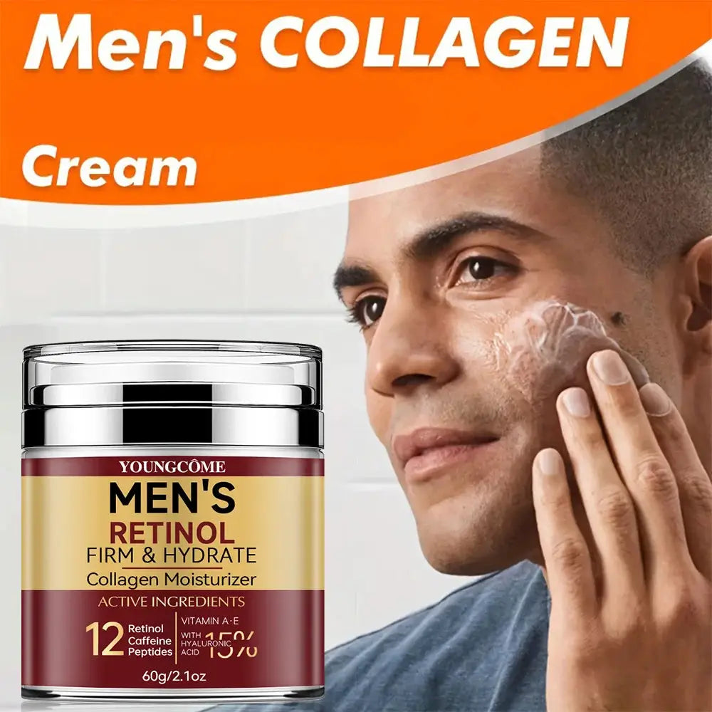 IronOak Men Retinol Firming Face Cream With Collagen For Brighter Tighter Skin Deep Moisturizing
