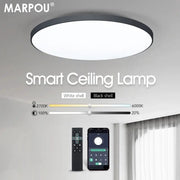MARPOU smart ceiling lamp with remote control, white shell, Simples Market brand
