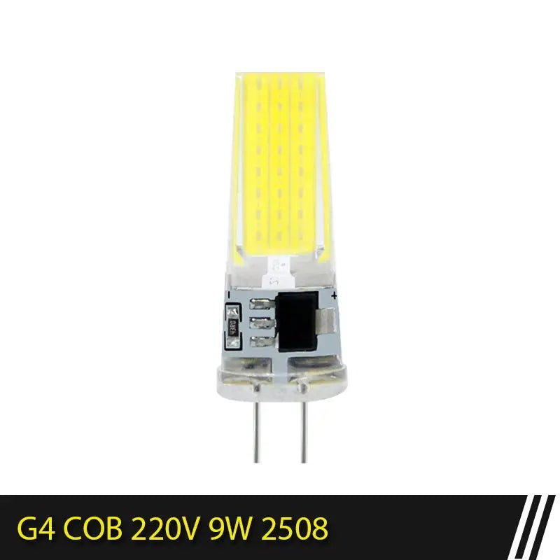 G4 LED COB Lamp Dimmable 6W 9W Bulb E14 AC DC 12V 220V G9 Spotlight For Chandelier Lighting Replace Halogen