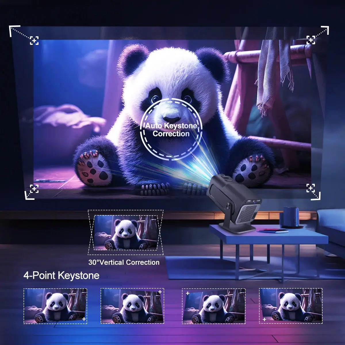 Magcubic HY320 1080P Android 11 Compact Projector 390 WiFi 6 BT5