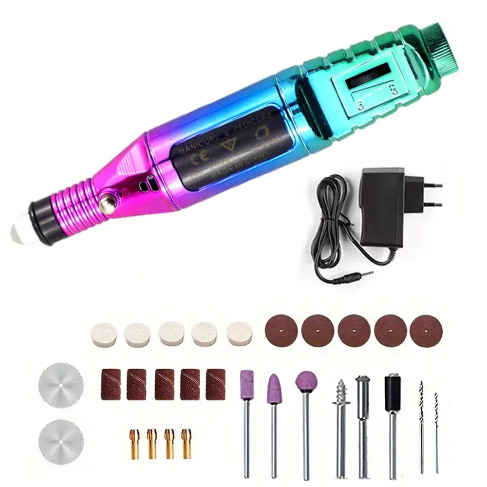 JANGKLIFE 110 220V High Power Multi Function Electric Grinder Polishing Drilling Cutting Engraving 211 Accessory Set