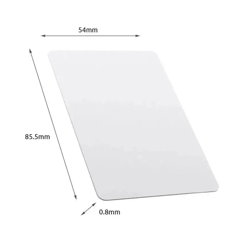 Simples Market rewritable IC+ID UID composite key card, white 54x85.5mm, 0.8mm thick, dual-chip RFID