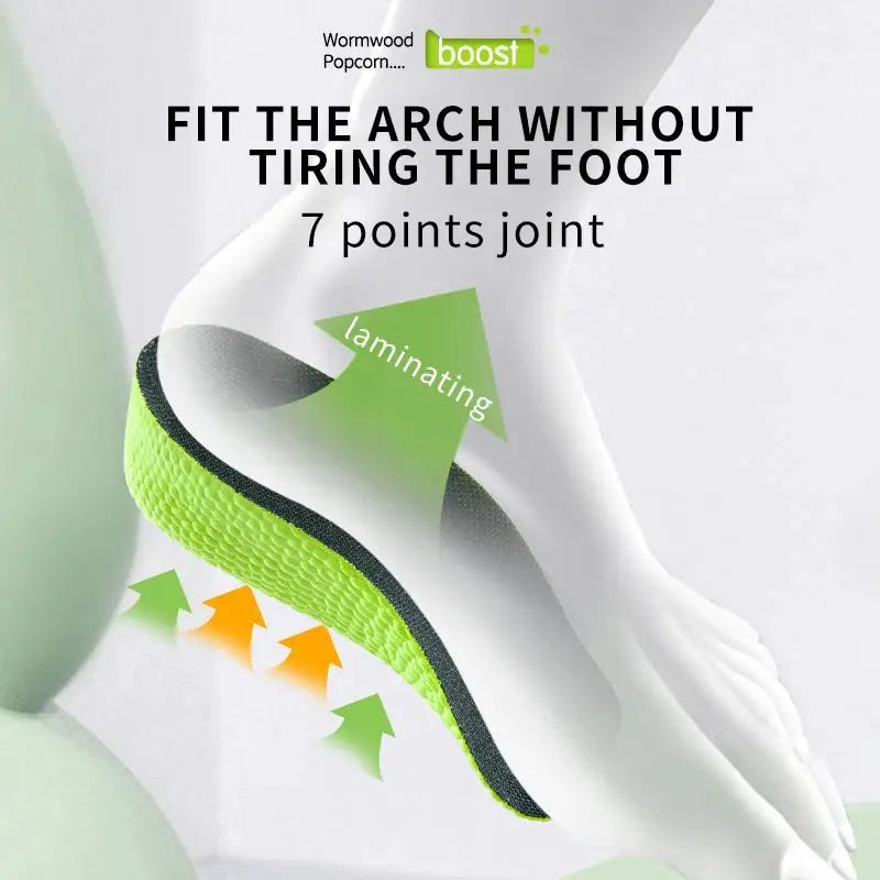 Memory Foam Height Increase Insoles For Men And Women Arch Support Flat Feet Orthopedic Heel Lift Insole Sneakers