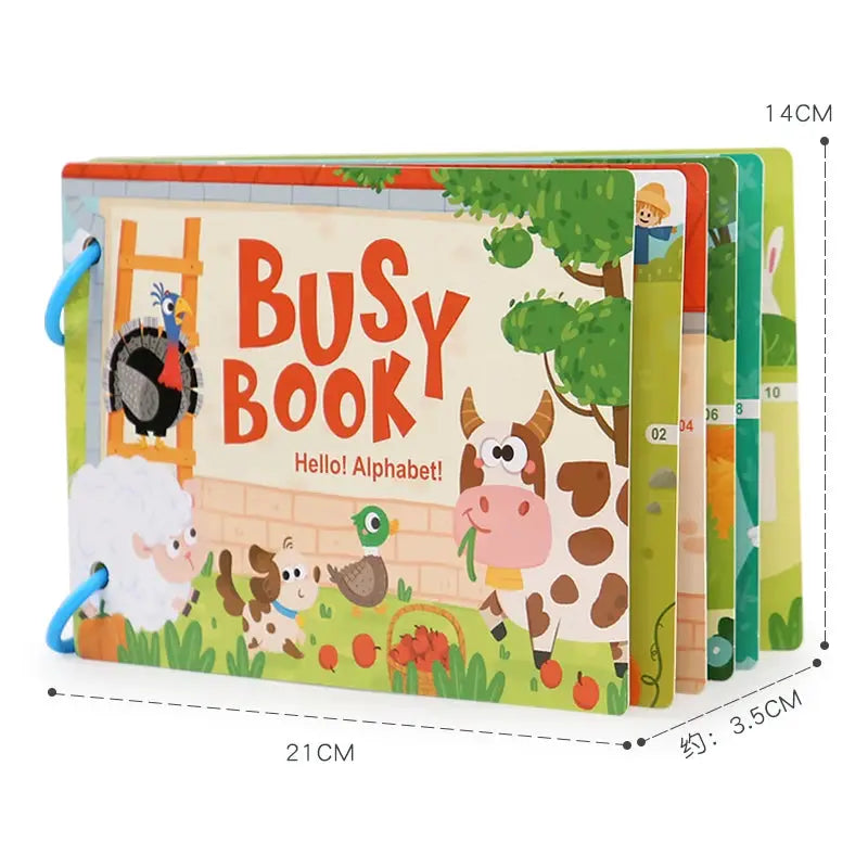 Montessori Scene Stickers For Children DIY Hands On Puzzle Reusable Books Cartoon Learning Cognition Toys For Kids Gift