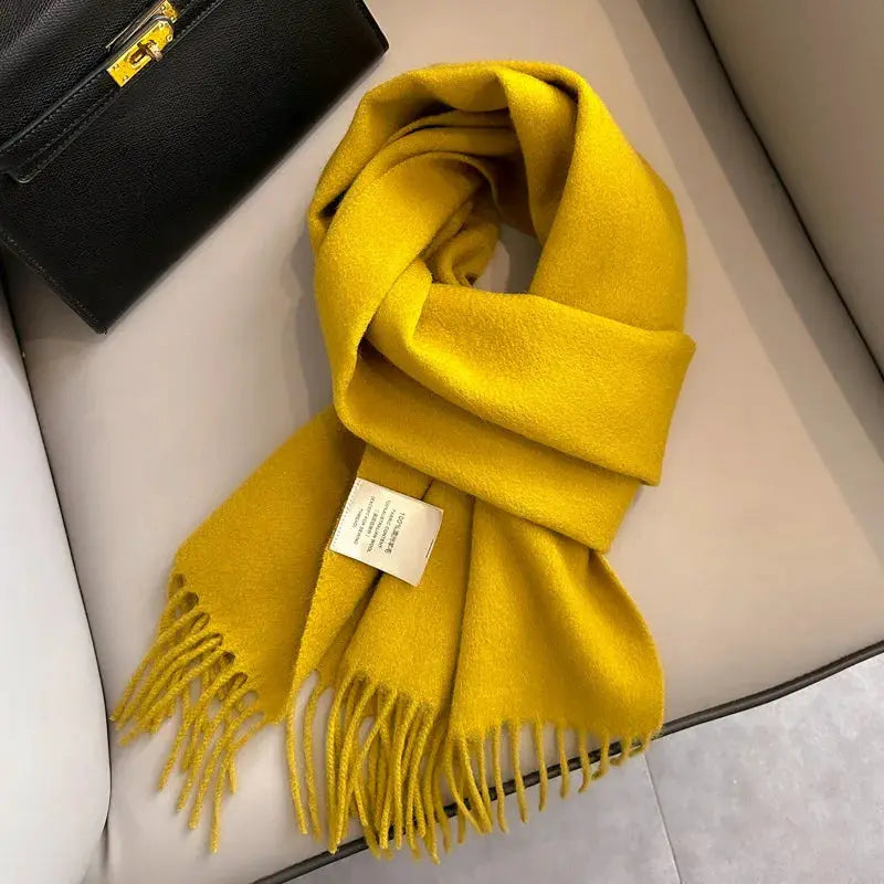NordicWeave Winter Narrow Wool Scarf 28 Color Options 100 Percent Wool Lightweight Yet Warm Unisex