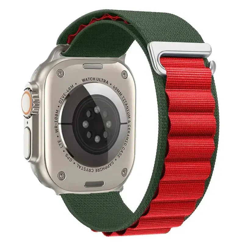 Alpine Loop Band for Apple Watch Ultra 49mm 11 10 9 8 7 46mm 42mm 45mm 41mm Nylon Wristband iWatch Series 6 5 4 SE 44 40mm Strap