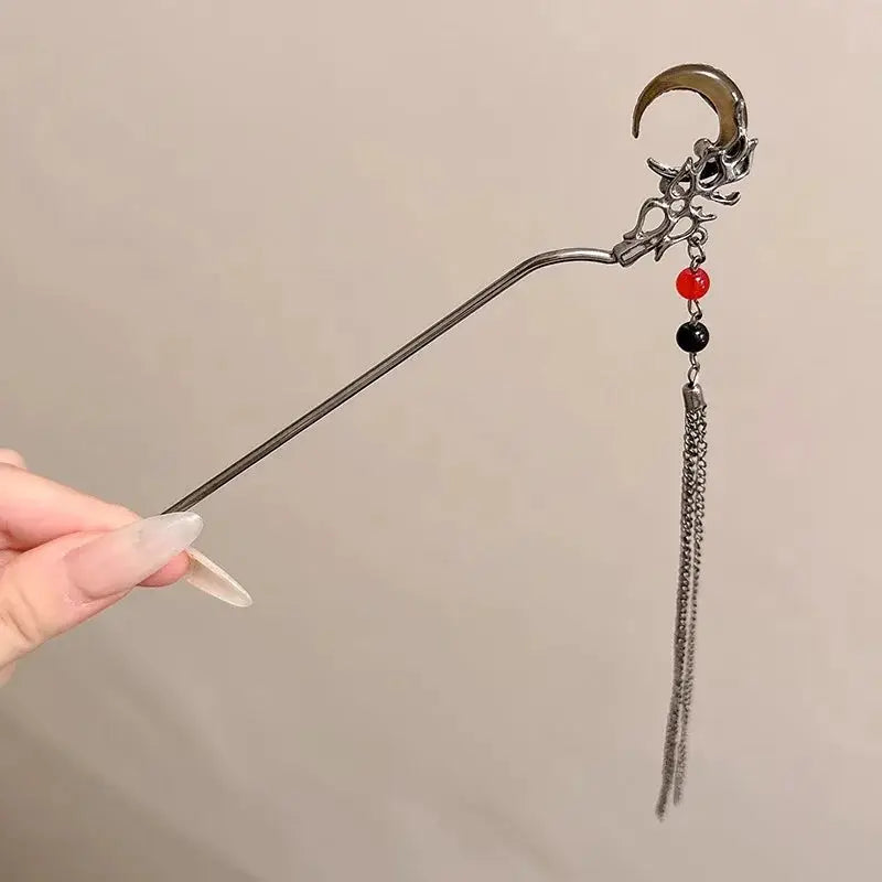 2026 Chinese Style Butterfly Flower Tassel Hair Stick For Women Vintage Metal Hanfu Chopstick Hair Accessories