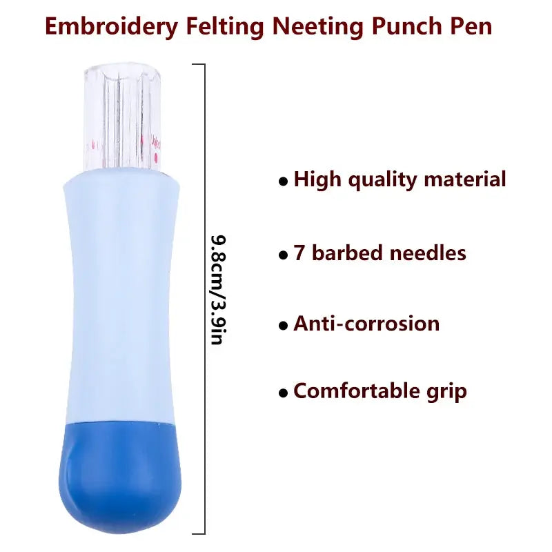 Felting Needle Kit With 7 Needles Complete Starter Set For DIY Wool Felt Craft Projects