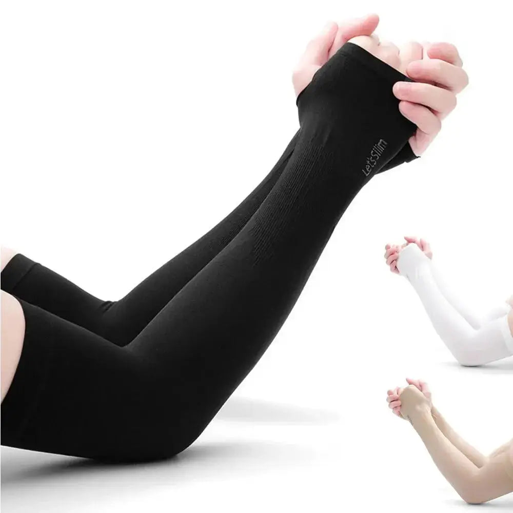 Arm Guard Sleeve With Thumb Hole UV Protection Long Arm Cover For Running Fishing Cycling Sun Shield