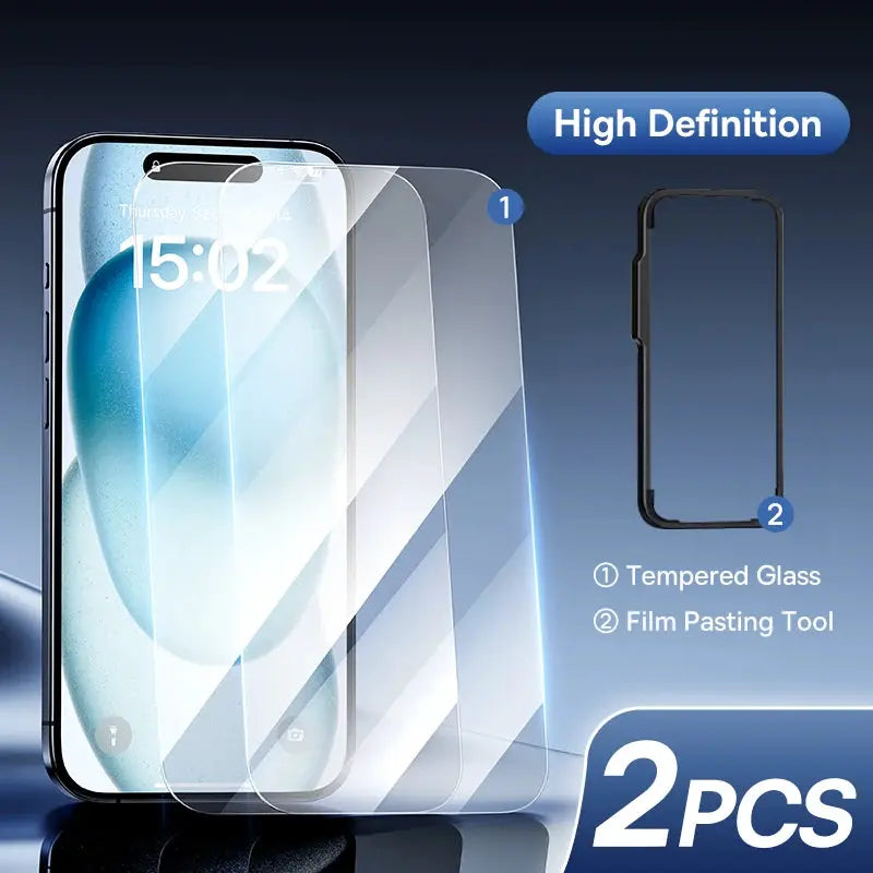 Baseus tempered glass screen protector for iPhone 17/16 Pro Max with anti-peeping film, 2 pcs and paste tool