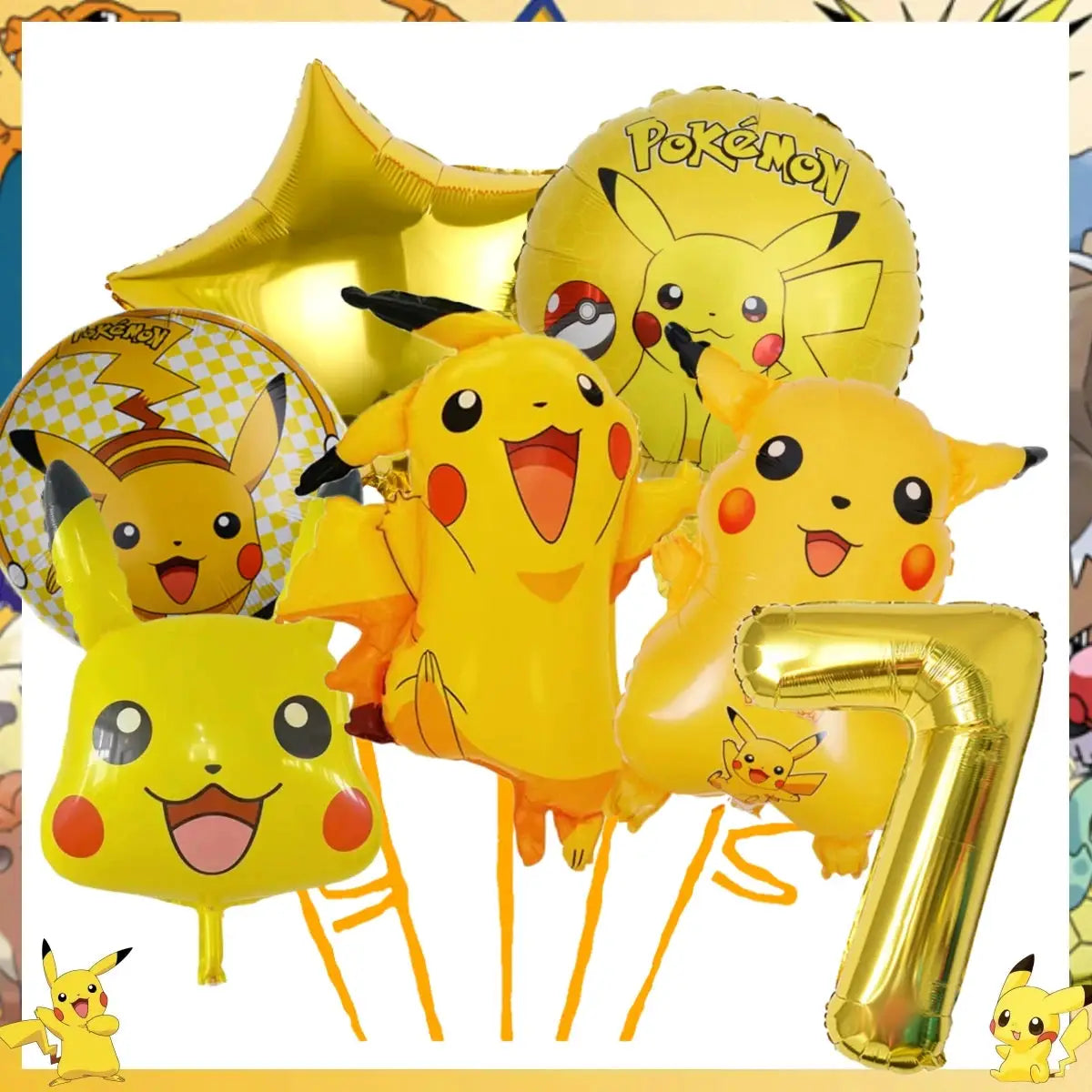 Pokemon Pikachu Birthday Party Decor Set Disposable Tableware Tablecloth Cups Plates Napkins Balloons Baby Shower Kids