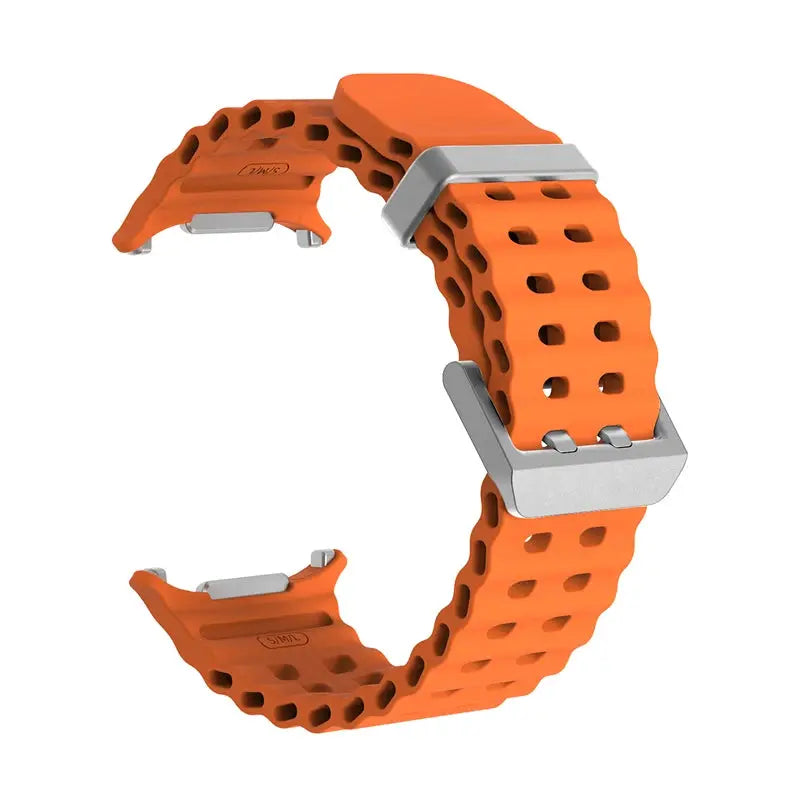Simples Market Marine Band silicone strap for Samsung Galaxy Watch Ultra 47mm, orange