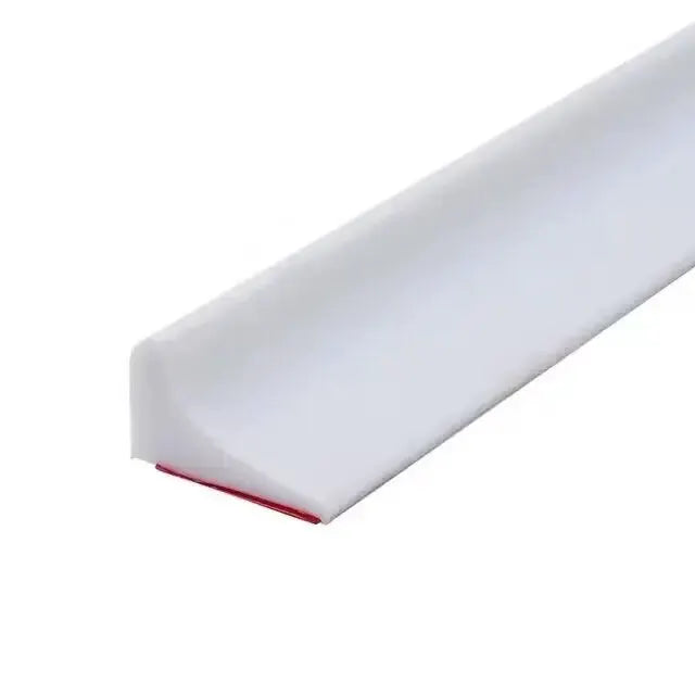 Simples Market silicone door seal strip, white self-adhesive bathroom barrier.