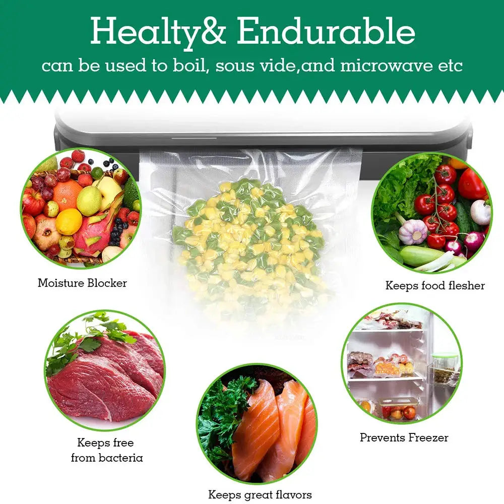 Chcyus Sous Vide Roll Bags For Vacuum Sealing Machine Food Storage Vacuum Bags For Vacuum Sealer