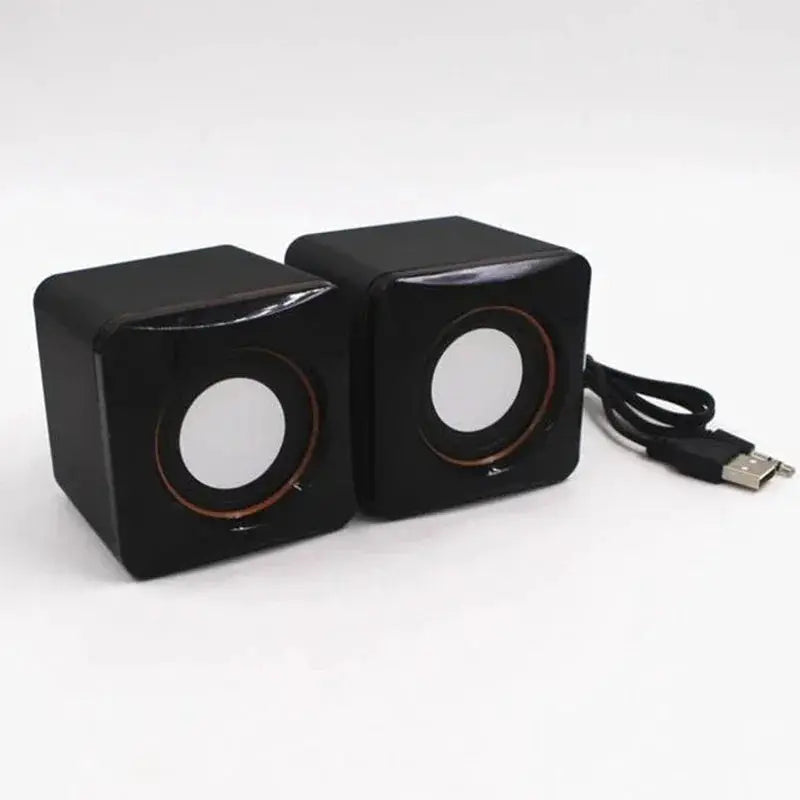 NovaSound USB External Small Speaker For Desktop And Laptop Clear Stereo Sound With Easy USB And 3.5mm Connection