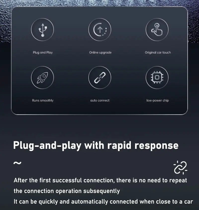 2-in-1 wireless Android Auto & CarPlay dongle for cars by Simples Market