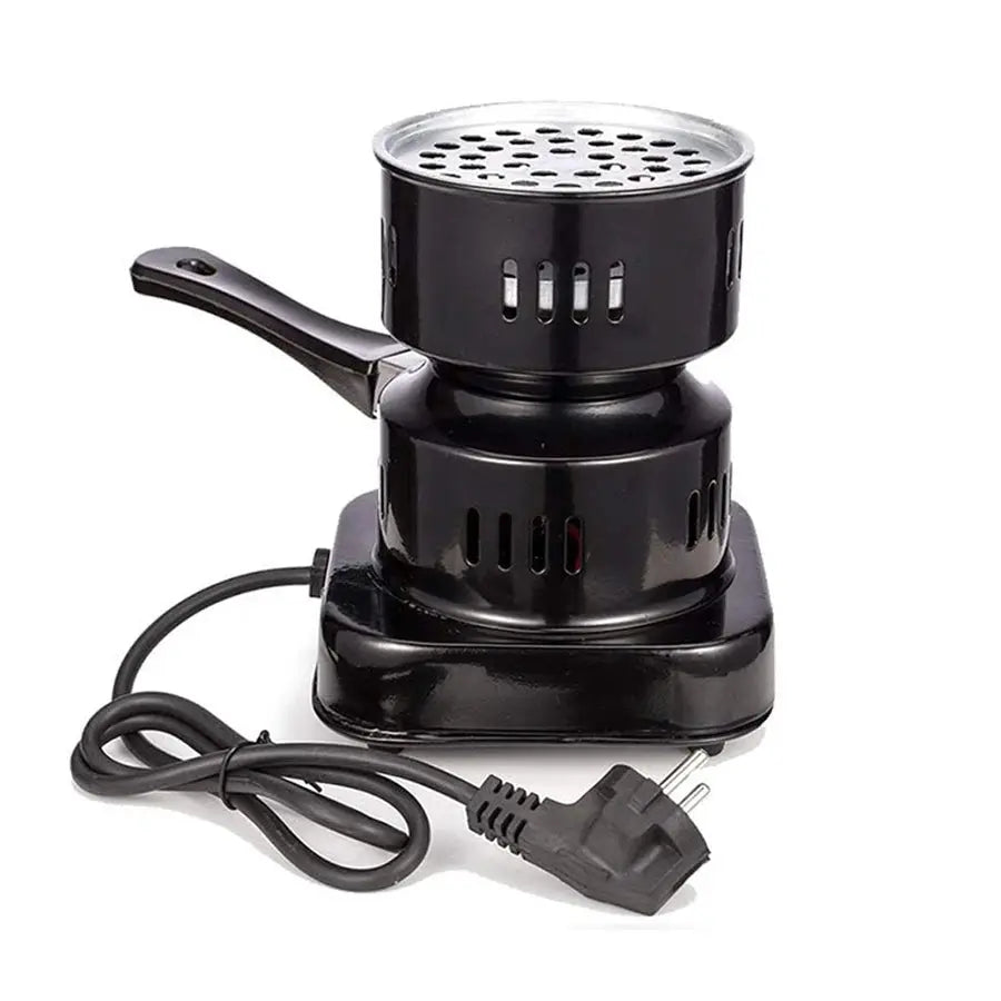Unbranded 500W Electric Hookah Coal Burner With Fast Three To Five Minute Ignition And Heat Resistant Porcelain Plate