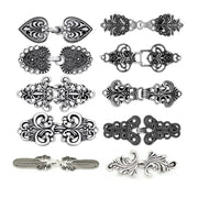 HeritageWeave Vintage Sweater Clips Durable Metal Cape Shawl Cardigan Fasteners For Dresses And Shirts