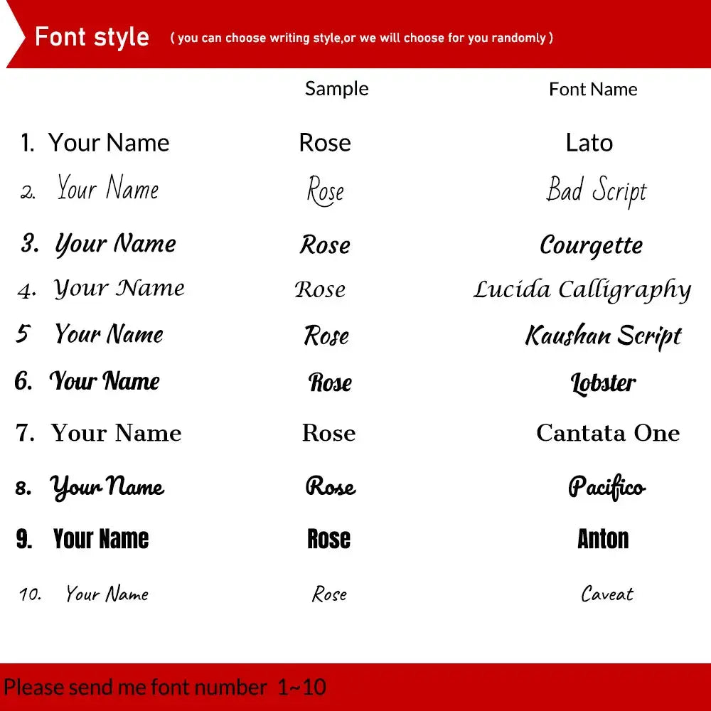 Money clip engraving font style guide by Simples Market; displays multiple font samples for personalization