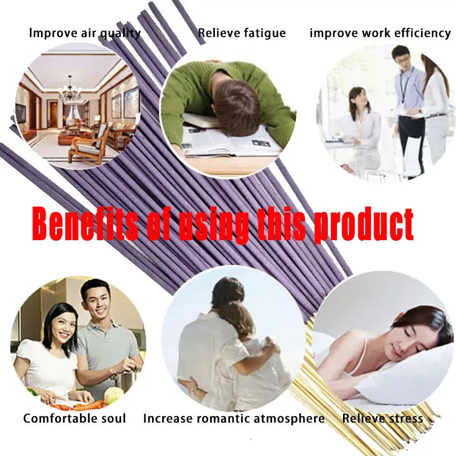 8.66 Inch Artificial Wood Incense Sticks Long Lasting Fragrance For Home Yoga Meditation Office Holiday Decor Christmas