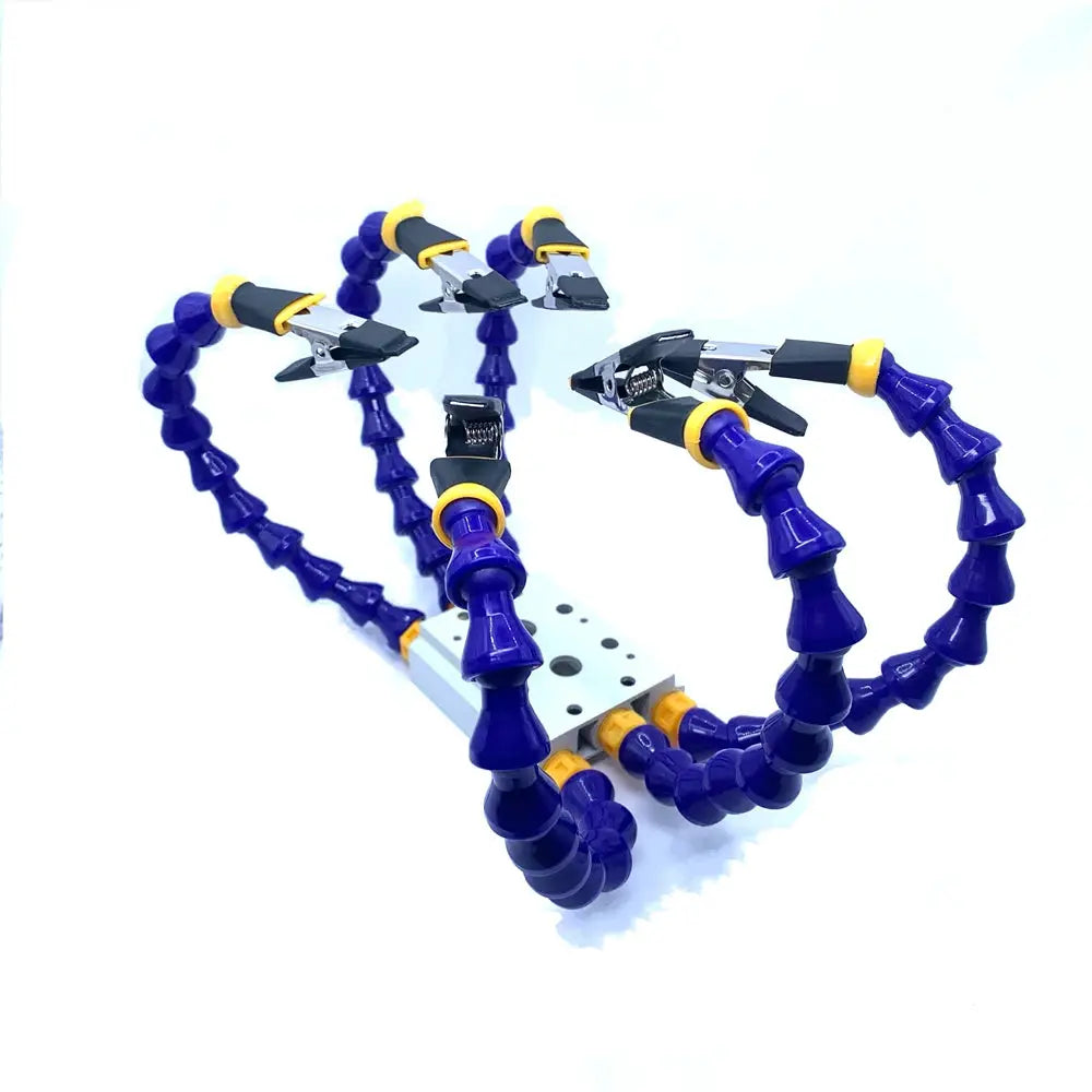 Third Hand Soldering Tool Multi Arm PCB Holder And Magnetic Table Fixture For Electronics Repair