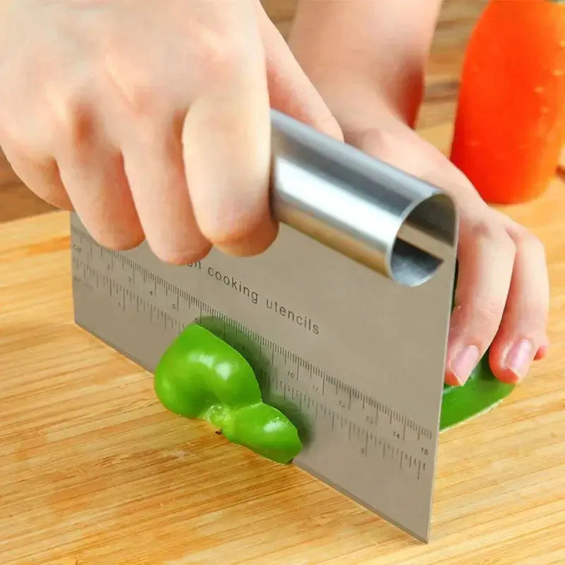 Stainless Steel Pastry Spatula Cutter With Scale Pizza Dough Scraper Fondant Cake Decoration Tools Kitchen Accessories