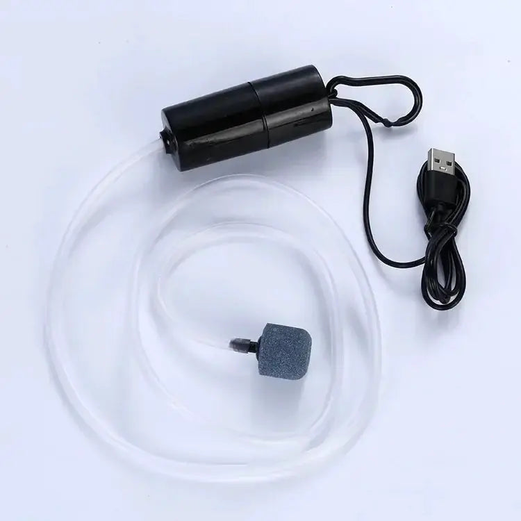USB Powered Silent Aquarium Air Pump Portable Mini Oxygenator For Fish Tanks Aerator 5V 1W