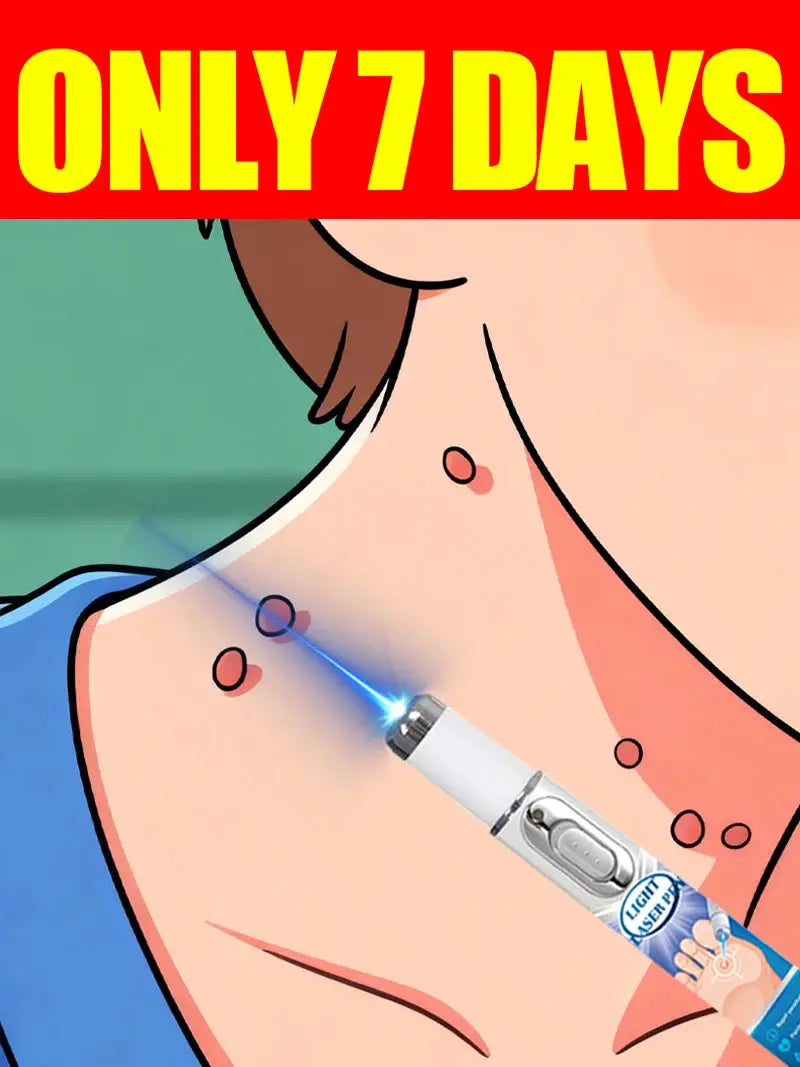 Blue Light Wart Pen For Neck Warts Non Electric Wart Care Tool Safe At Home For Easy Home Use
