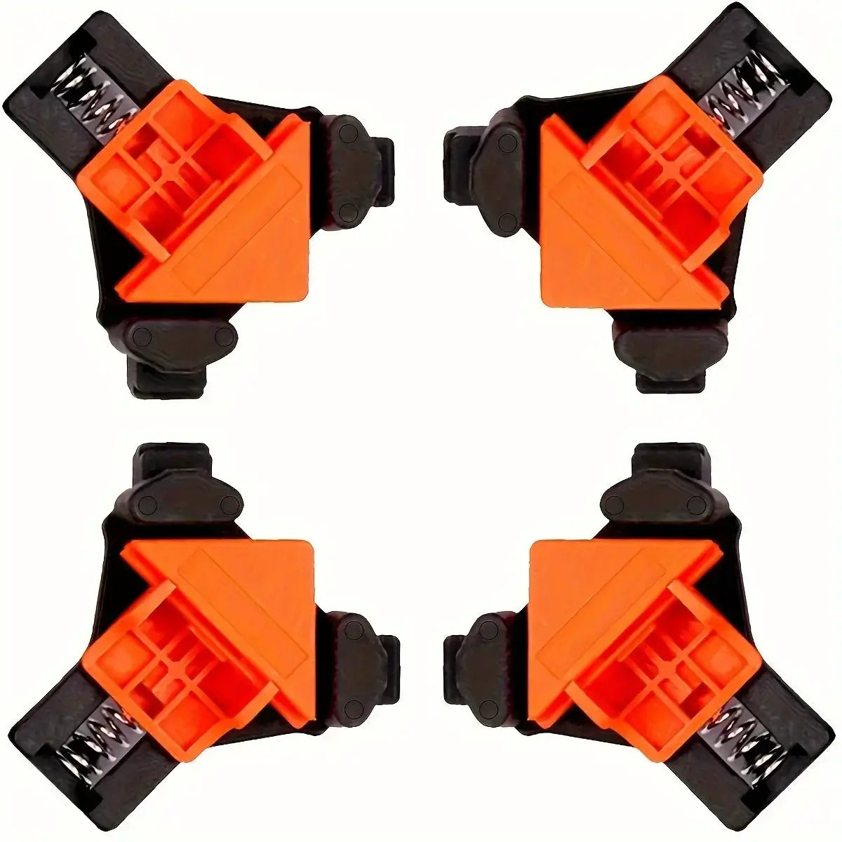 2 Pcs 90 Degree Corner Clamps For Woodworking Adjustable Spring Loaded Clamps Cabinets Photo Framing