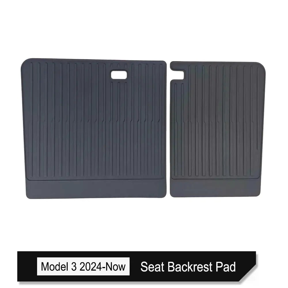 Simples Market Tesla Model 3 Highland trunk mats 2024-2026, 2-piece set in dark gray TPE cargo liners