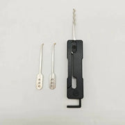 Grav Pick multi-tool set from Simples Market with black quick-flip tool and 2 stainless steel picks