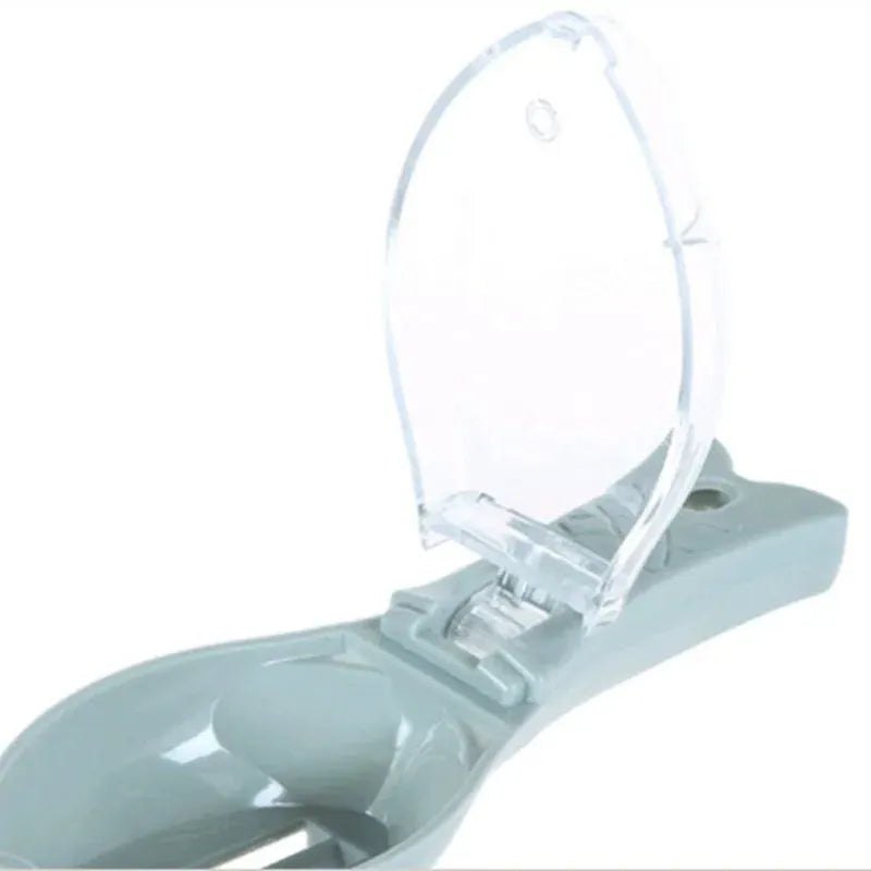 AquaEase Fish Scale Scraper With Lid Hygienic Splash Free Manual Descaling Tool With Ergonomic Handle