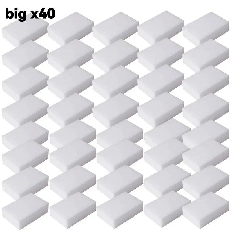 EcoClean Melamine Sponge Magic Eraser 50 Pack Non Toxic Antibacterial Cleaning Sponges For Kitchen And Bathroom